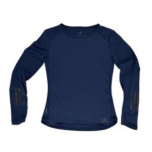 Adidas Size S Womens ClimaCool Energy Running Blue Athletic Top 7W414